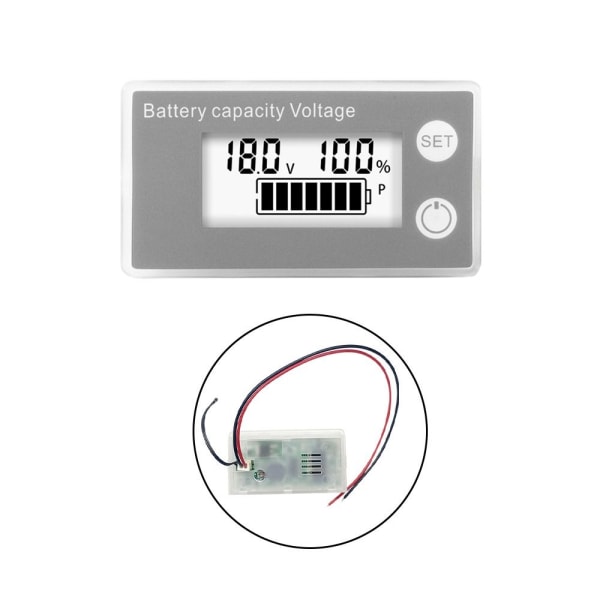 Batterikapasitetsindikator Digital voltmeter F F F