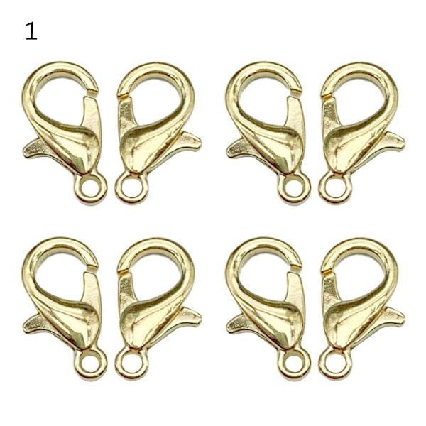 100st Lobster Spännen Armband Anslutningar Krokar SILVER SILVER Silver