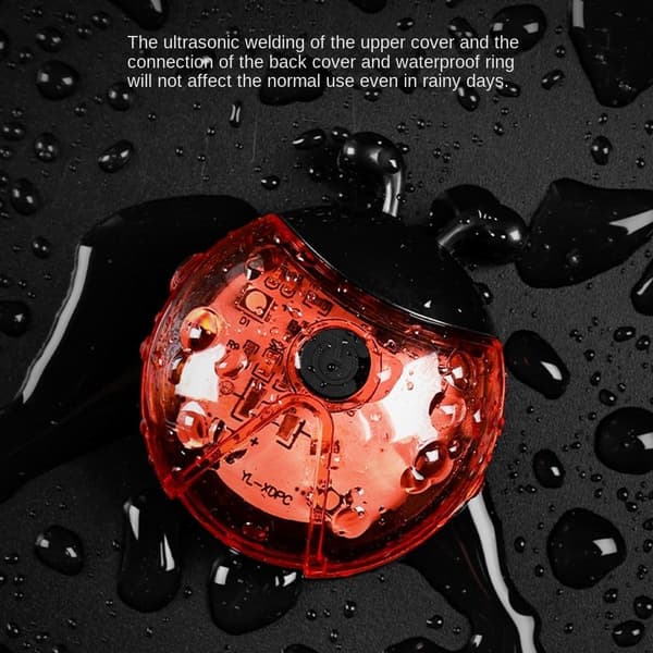 Sykkel Ladybug Lampe Hjul Lys GRÅ Grey