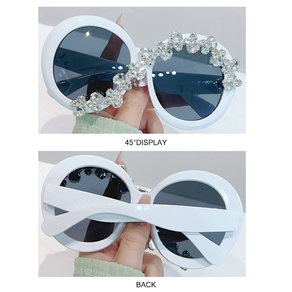 Pyöreät aurinkolasit Y2K Shades MUSTA-HARMAA MUSTA-HARMAA Black-Grey
