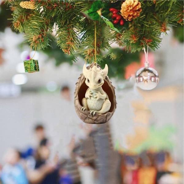 Drageegg hengende anheng juletrepynt 4 4 4