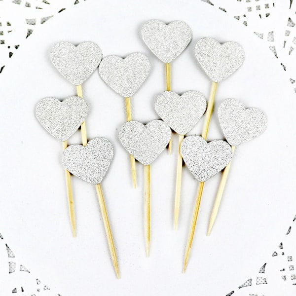 100 stk Cupcake Toppers Stjerne Cake Topper Cake Picks