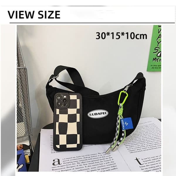 Sling Dumpling Bag Skulder Håndtasker SORT black