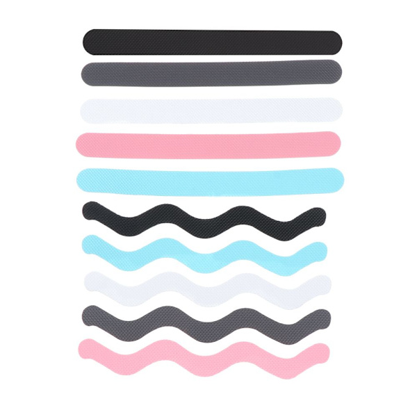 24ST Anti-Slip Strips Bath Safety Strips WHITE S-SHAPED white S-shaped