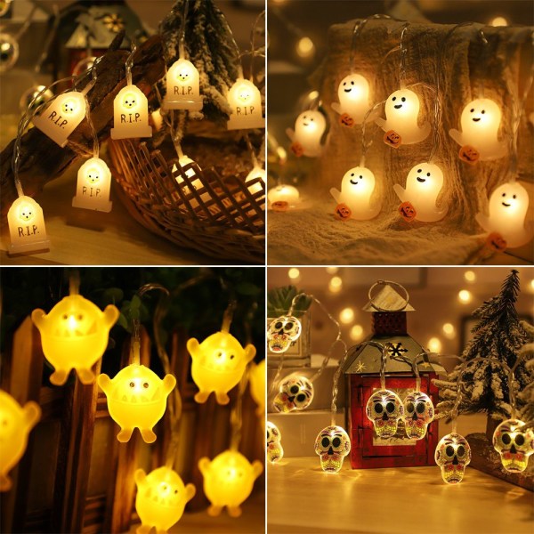 1,5m 10Led Halloween Pumpkin Skull Led String Light