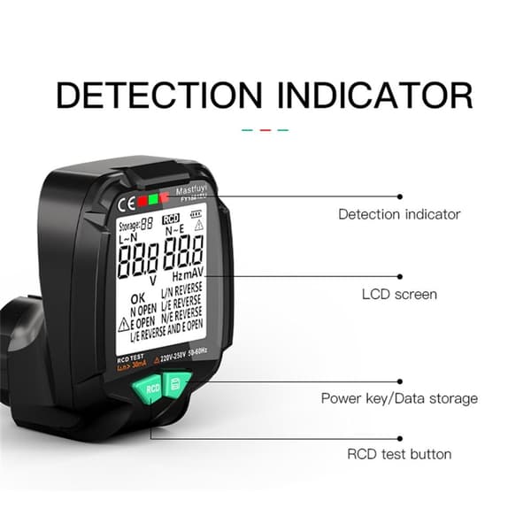 Socket Tester Napaisuus Vaihe Pheck Detector EU EU EU