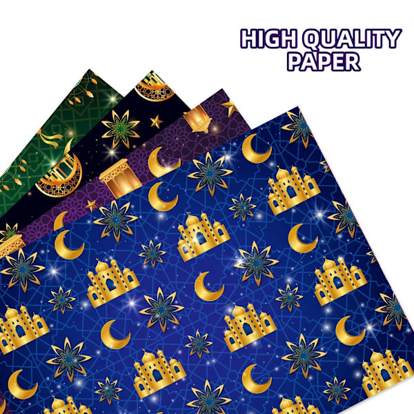 Presentpapper Muslimskt presentpapper Presentpapper 12pcs