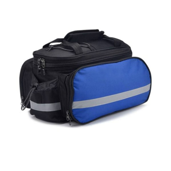 Cykelsadelväska Vattentät Pannier Rack Pack BLÅ blue