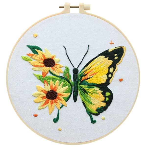 DIY sommerfuglmønstre håndbroderi B B B