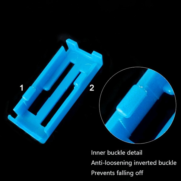 20stk Servo Kabelklemme Forlengelseskabel Spenneklemme BLÅ BLÅ Blue