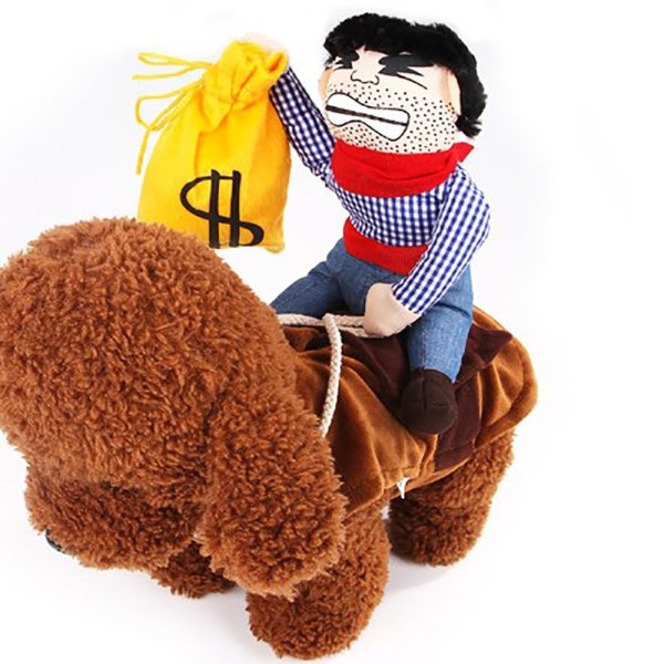 Kæledyrskostume Pet Cowboy Hestekostume LMONEY BAG BETALING LMoney bag payment