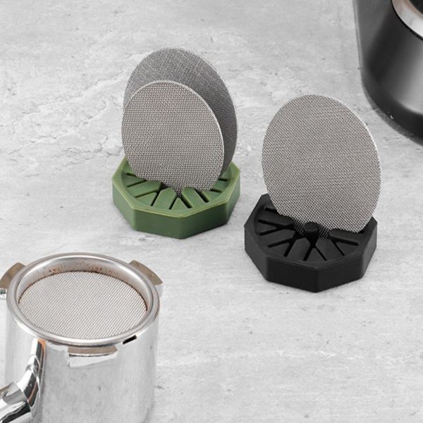 Espressokaffefilter Puck Kaffeskärmhållare Kaffefilter Black