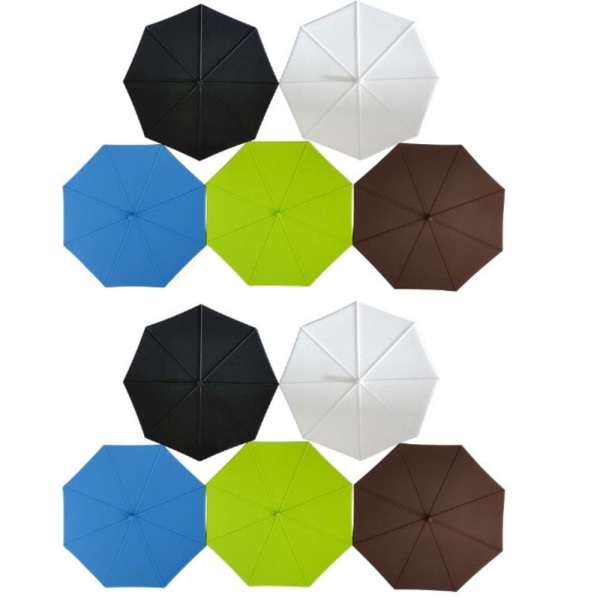 10 Stk Paraply Form Silikone Kop Låg Krus Kop Låg Dækker Glas