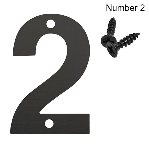 4 tuumaa/10 cm ovitarra Numerokilpi NUMERO 2 NUMERO 2 Number 2