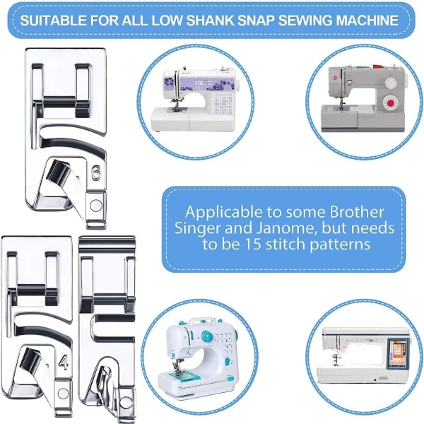 Trykkfotsett Symaskin rullesøm