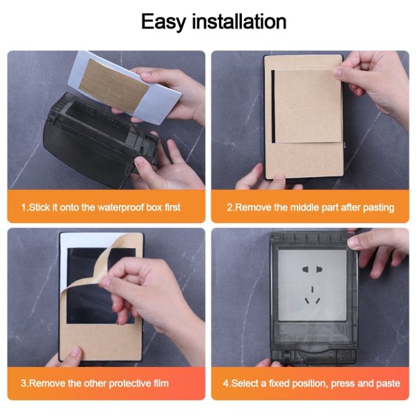 Switch Cover Sockel Vattentät Box VIT white