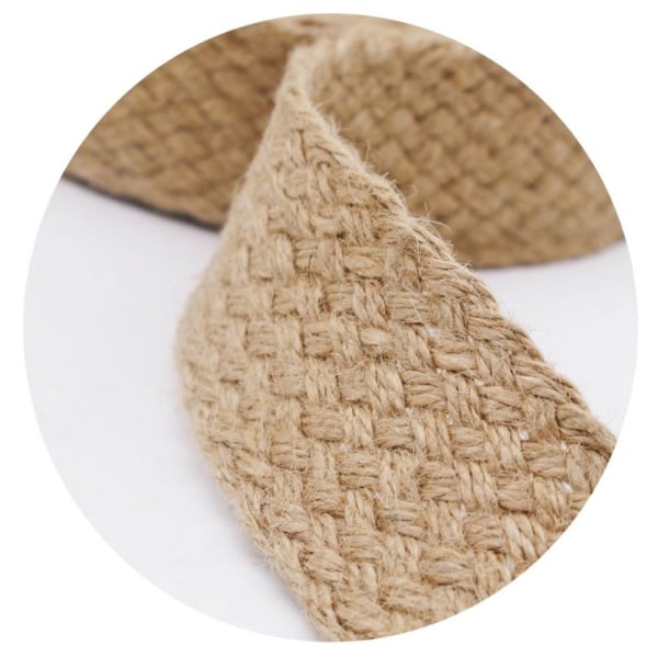 Flätat säckbandsrep Jute-rep 4CM 4cm