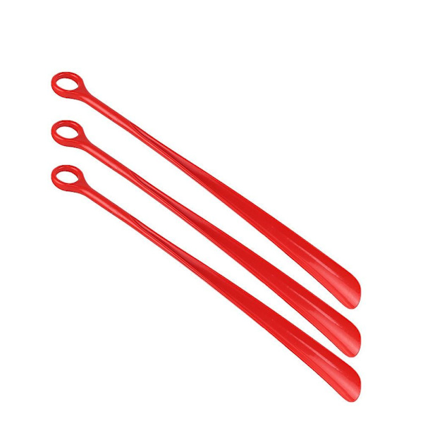 2kpl Shoe Horn Shoehorn Lifter PUNAINEN 30cm red 30cm