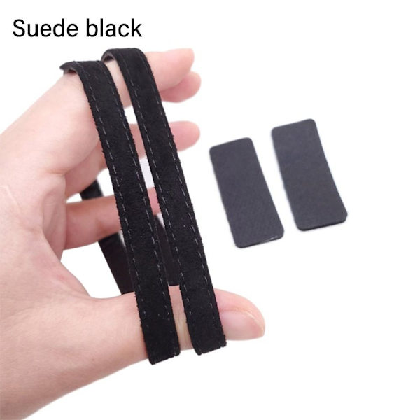 Anti-Løs Sko Bælte Faste Sko Rem SUEDE SORT SUEDE SORT suede black