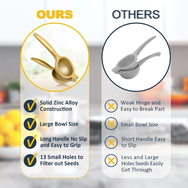 Handpress Lemon Squeezer SILVER silver