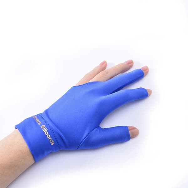 3 Stk Billardhandske Three Finger Handske BLÅ BLÅ blue