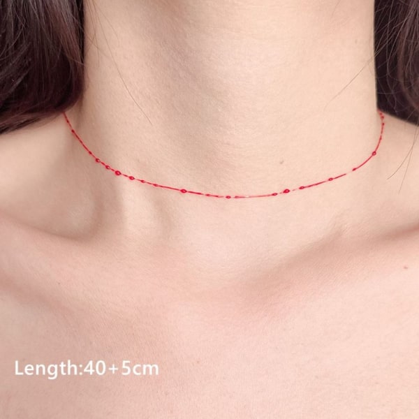Tynn bloddråpe halskjede bloddråpe chokers 1 LAG 1 LAG 1 Layer