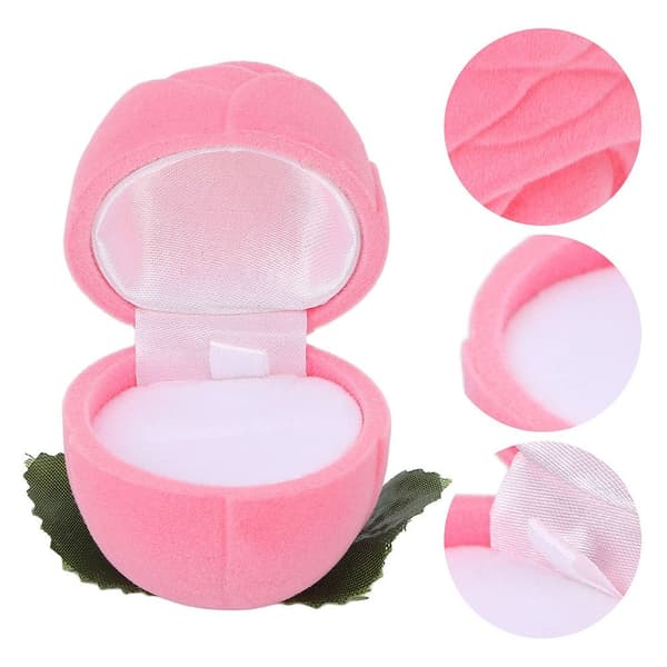 Rose Ring Box Halskæde Box PINK Pink