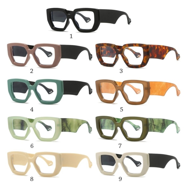 Anti-blåljusglasögon överdimensionerade glasögon 9 9 9