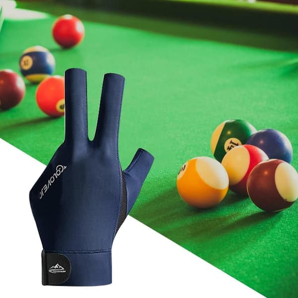 Snookerhandske Billardhandske SORT&GRÅ black&gray