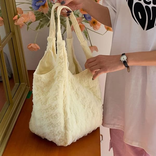 Handlepose Beige med stor kapasitet Beige