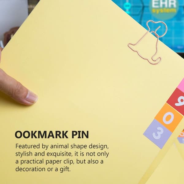 25 st Gem Bokmärken Planer Clips