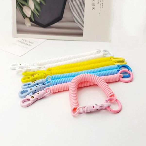 2 stk plastik telefon fjeder elastisk reb 2 2 2