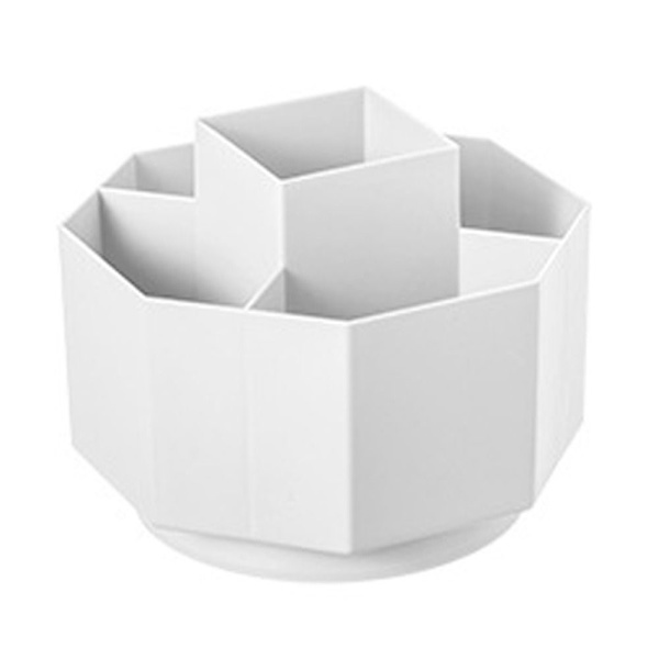 Rotary Pen Holder Stationery Organizer HVID White
