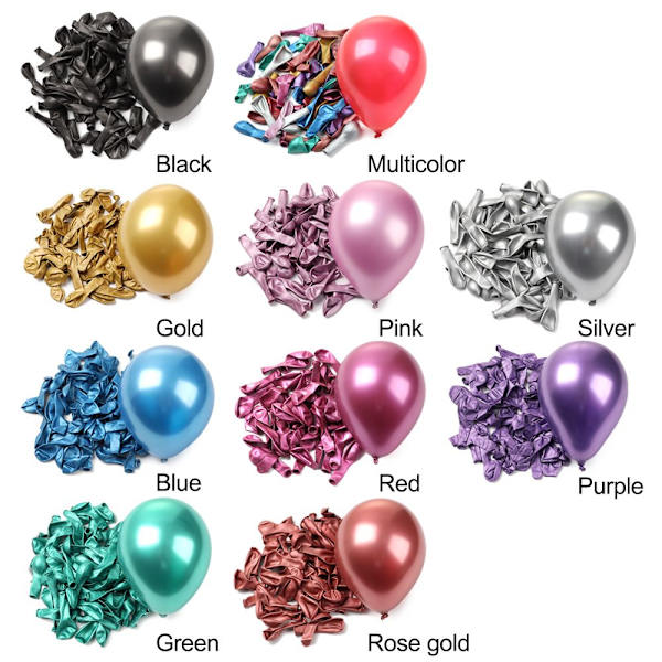 50st 5inch Latex Ballong Uppblåsbara Leksaker GULD gold