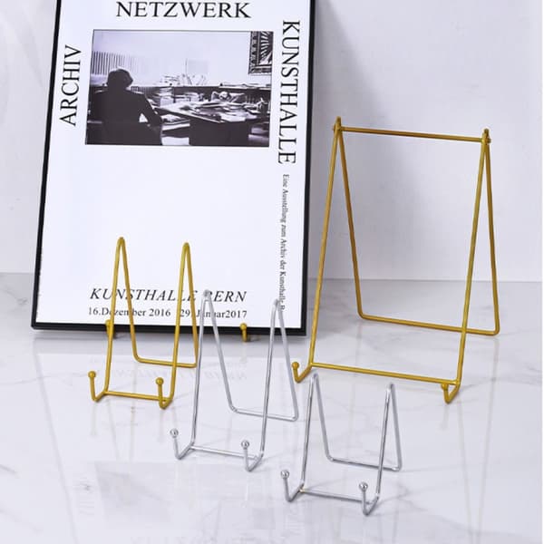 Jern Display Stand Wire Iron Easel WHITE M white M