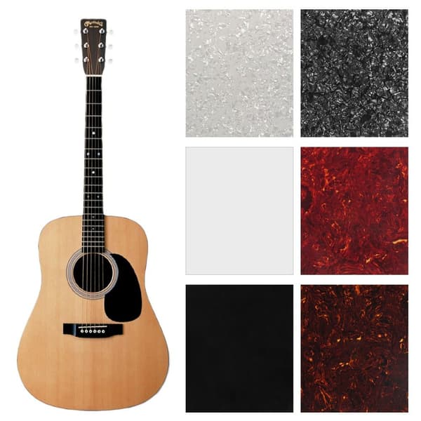 El-guitar dele Guitar bas pickguard SORT SORT Black