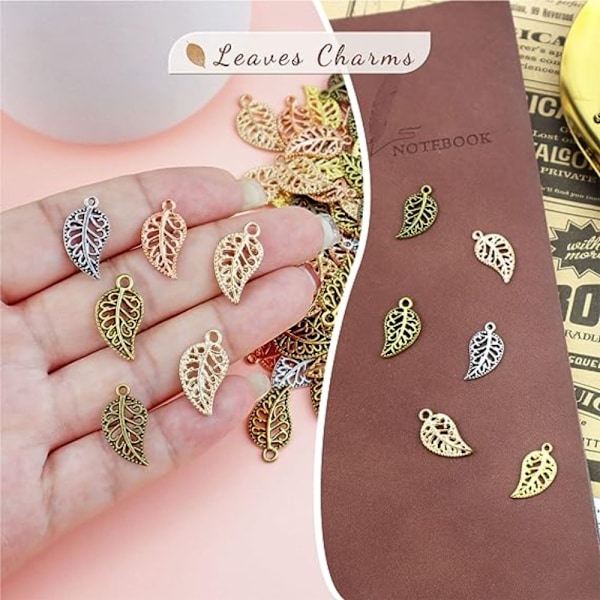 Blad charms hul charms hul filigran blad charms