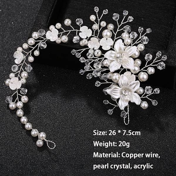 Kristall Pannband Rhinestone Hårband SILVER silver