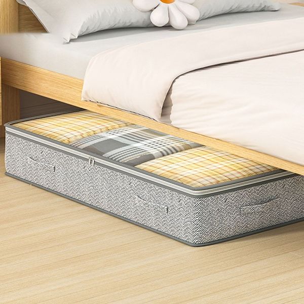 Top Synlig Quilt Opbevaringspose Bunden af ​​Sengetøj Opbevaring 100X50X18cm