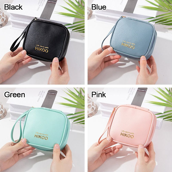 Dame sanitetsposer Tampon Oppbevaringspose SVART black