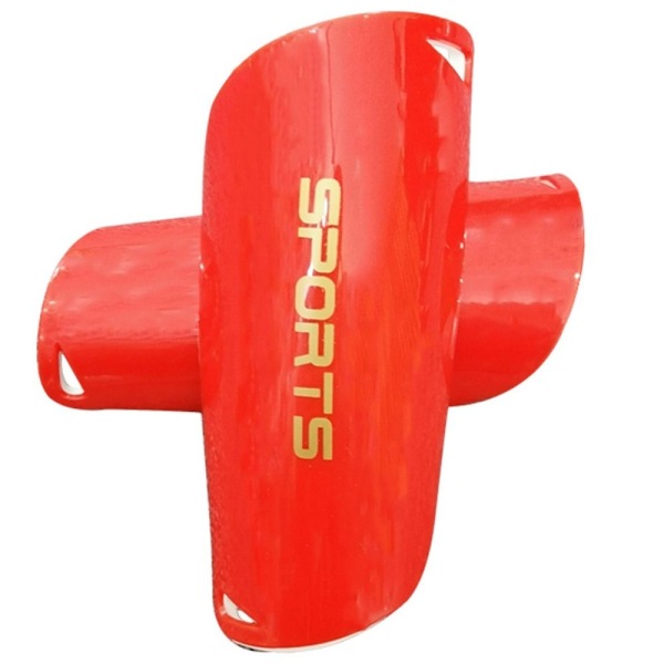 1 par Fodbold skinnebensholder Fodbold skinnebensbeskytter Betræk RØD M red M
