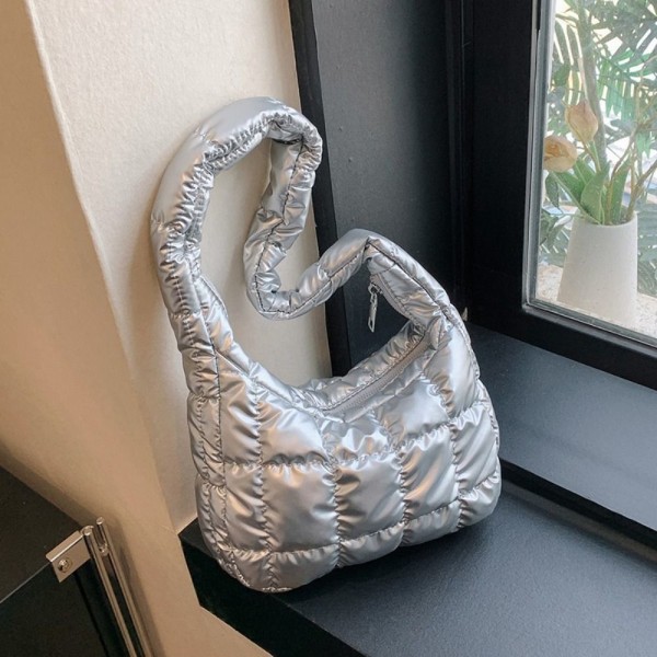 Olkalaukku Puff Bag SILVER silver