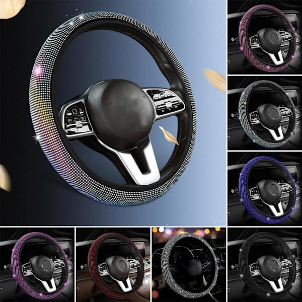Bil Rhinestones Cover Bil Suv Ratt Black