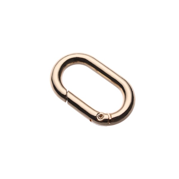 5st Fjäder Ovala Ringar Väska Bältesspännen GULD 16MM Gold 16mm