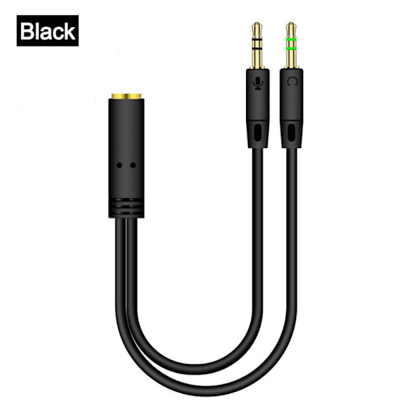 4 stk Lydkabel Lydadapterkabel SORT B ​​B Black B-B