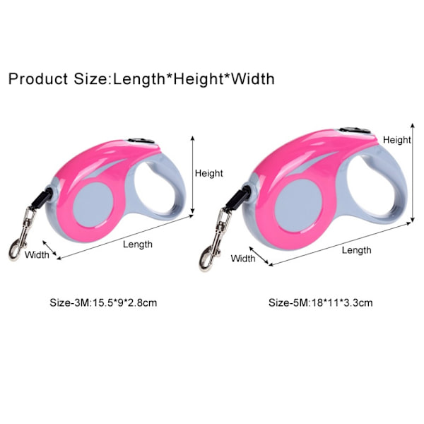 Hundkoppel Löpkoppel SVART 5M 5M black 5M-5M