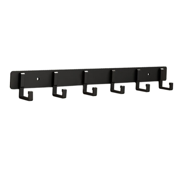 Vegg Dørkrok Stue Dørkrok SORT 6 KROKER 6 KROKER Black 6 hooks-6 hooks