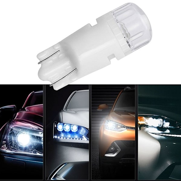 10stk LED Dashboard Lys Bil Instrument Pære GUL yellow