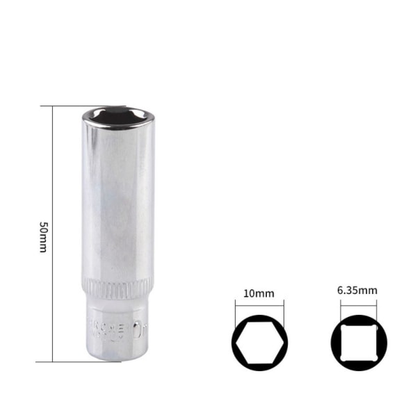 4 kpl Mirror Finish Sockets Socket Set Deep Socket