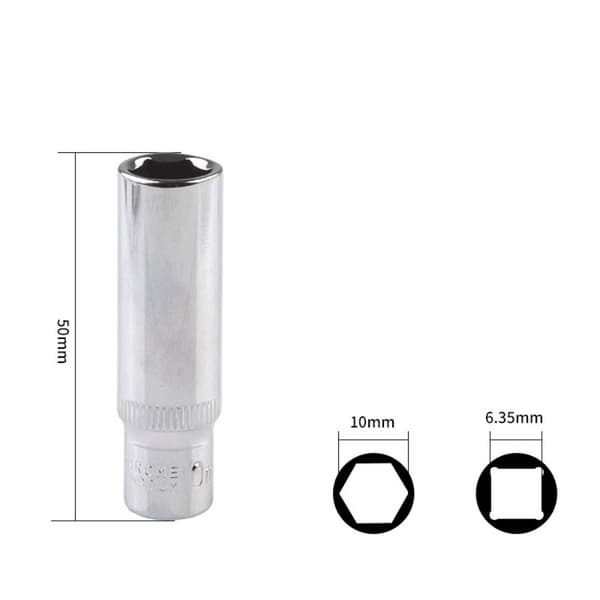 4 st Mirror Finish Sockets Socket Set Djup Socket